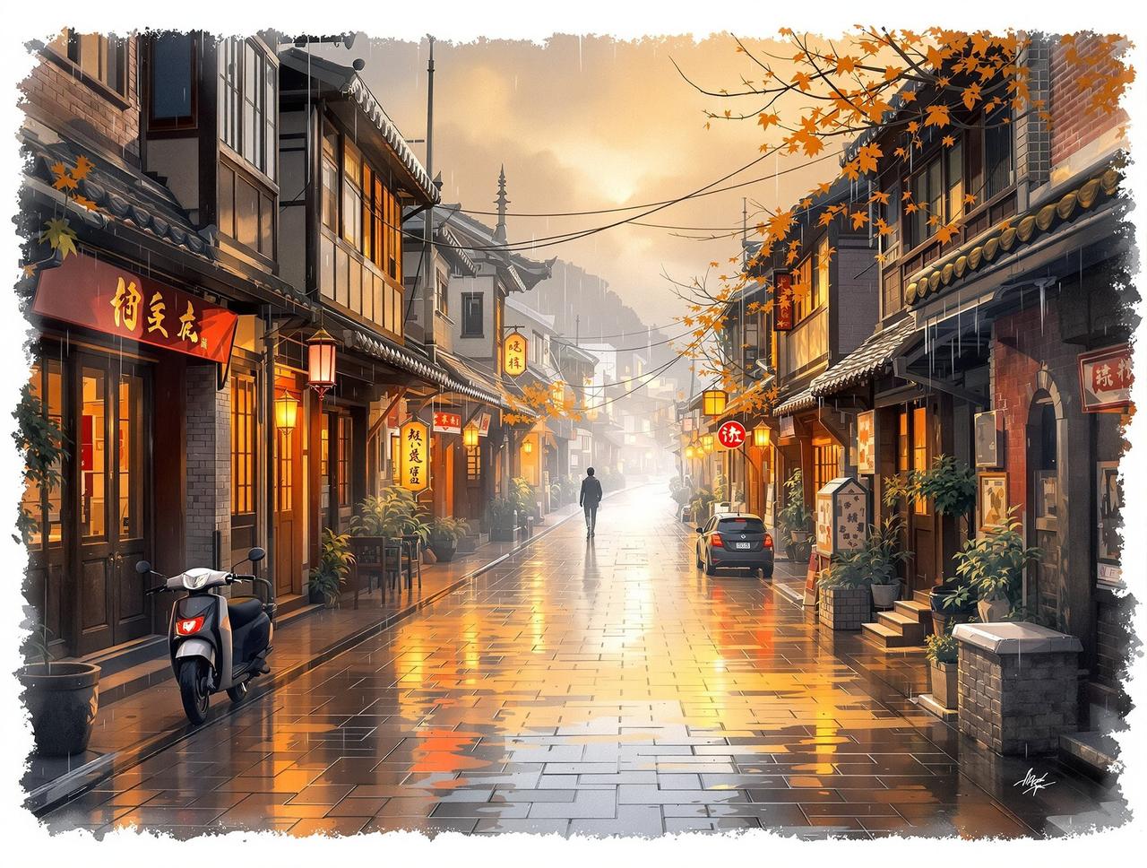漫剧在线看 - 老街的雨 漫剧在线看作品《老街的雨》- 年代记忆题材